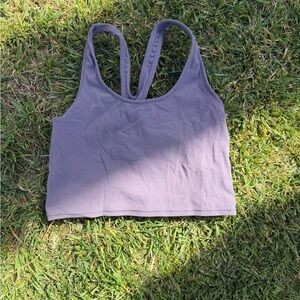 Fabletics Charcoal Racerback Sports Bra